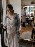 鍵をかけられた妊婦